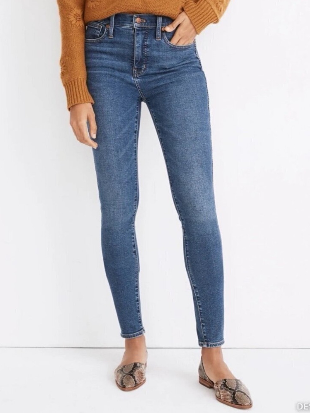 Madewell High Rise Skinny Jeans Size 27 Blue Wendover Wash Stretch Pant Capsule‎